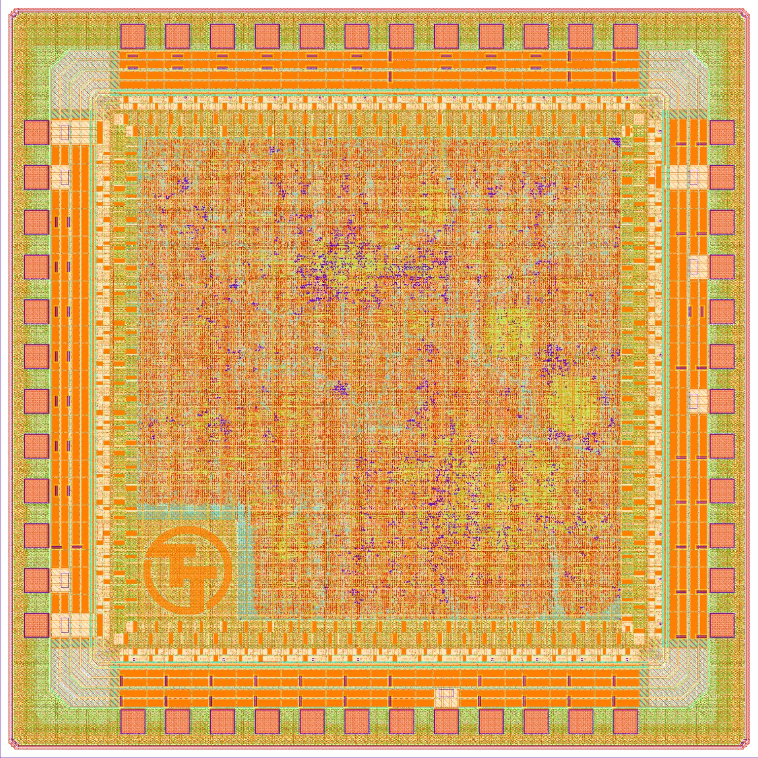 GDS for our first test chip