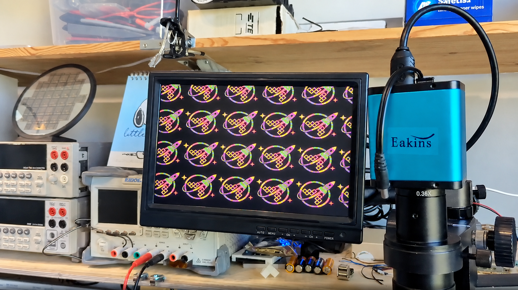Wafer.space VGA screensaver